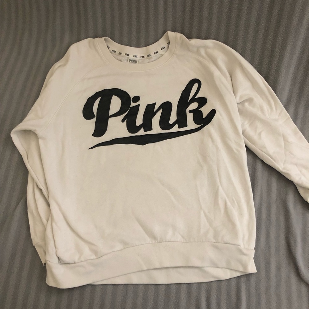 Pink Victoria Secret crewneck sweashirt